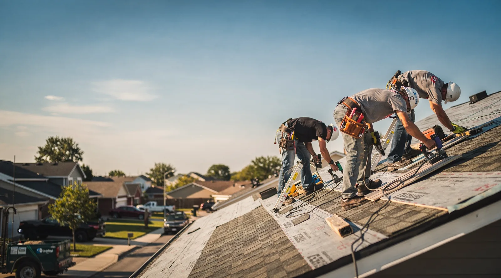 Roof Tarp Installation in Melcher Dallas, IA